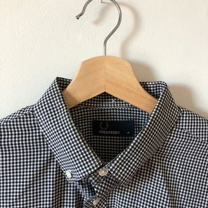 men's fred perry gingham button up